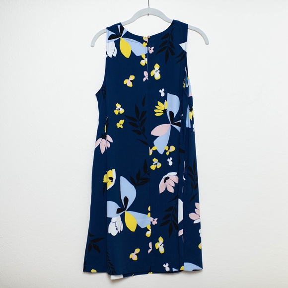 NWT A New Day Floral Blue Shift Dress - Picture 3 of 4